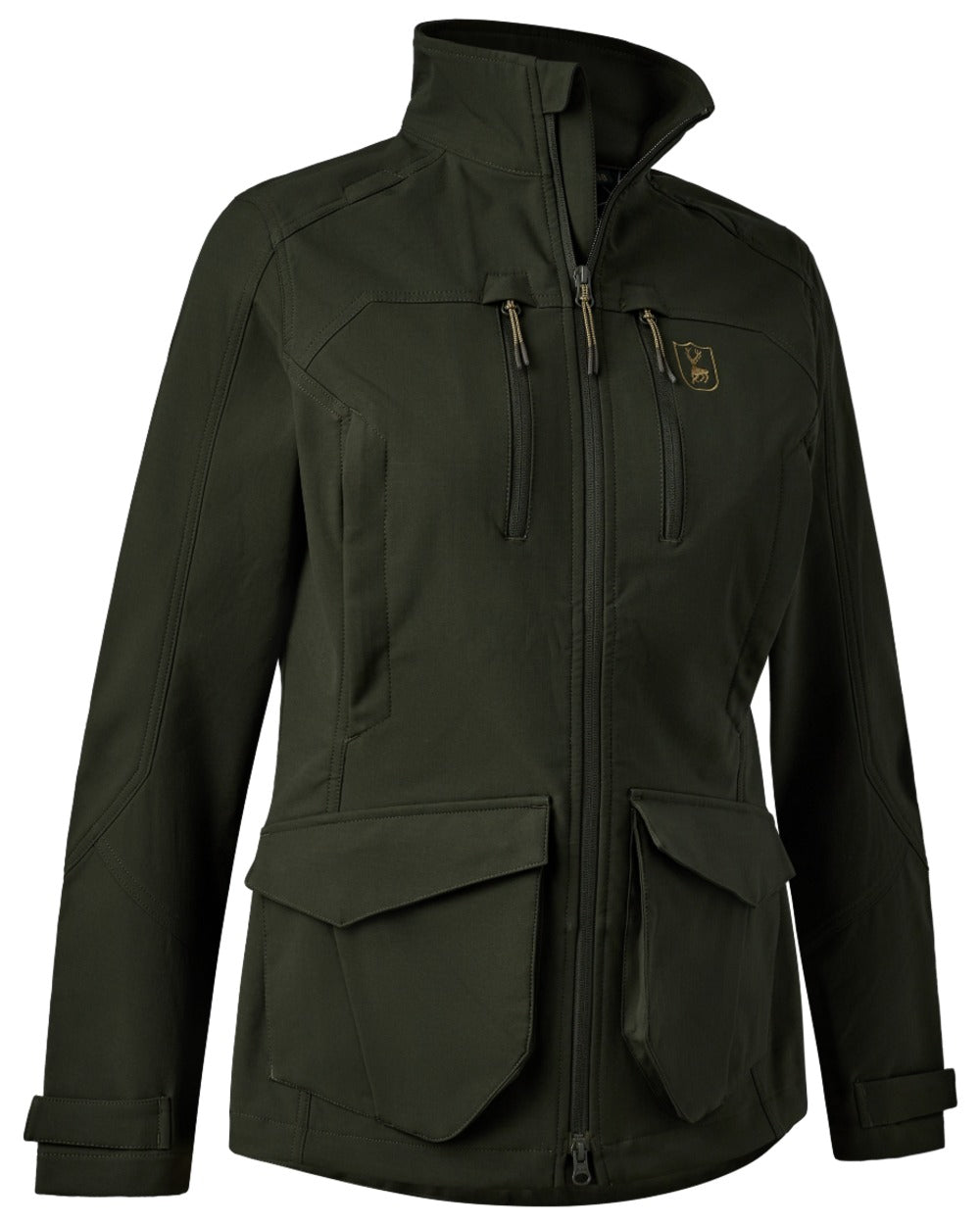 Forest Ember coloured Deerhunter Lady Climate Jacket with 37.5® Technology on white background 
