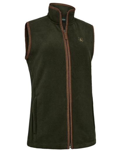 Forest Ember Coloured Deerhunter Lady Cumbria Fleece Waistcoat on white background 