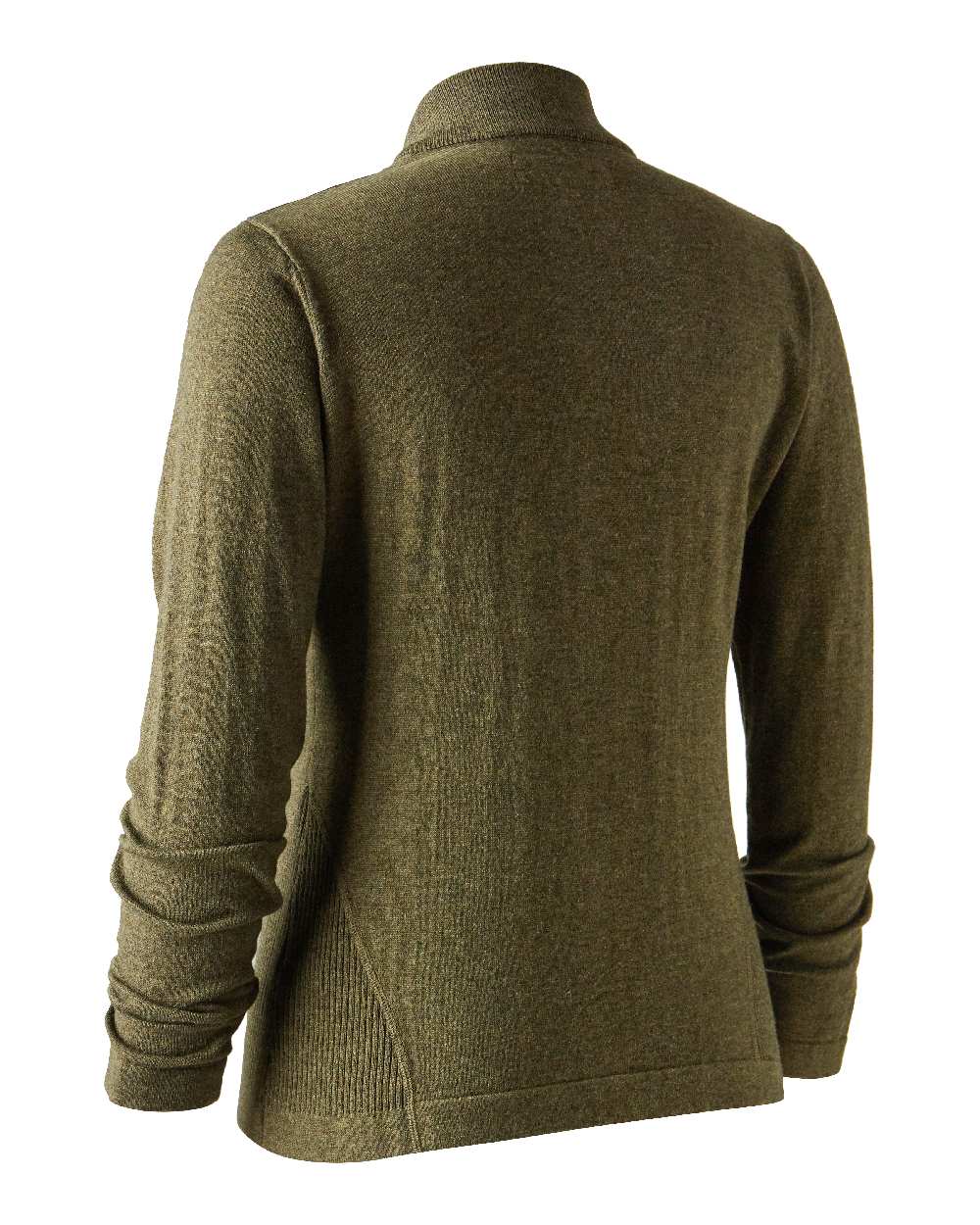 Cypress coloured Deerhunter Lady Darlington Full Zip Cardigan on white background 