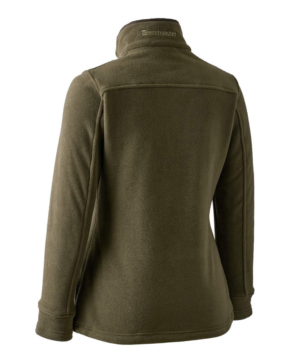 Tarmac Green Coloured Deerhunter Lady Eagle Fleece Jacket on white background 