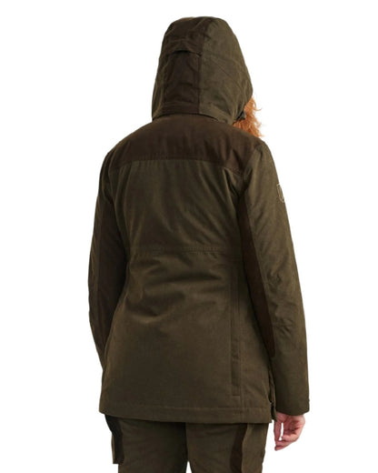 Tarmac Green Coloured Deerhunter Lady Eagle Jacket on white background 