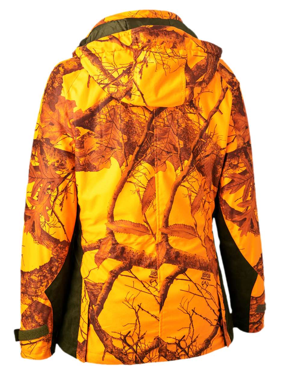 Realtree Edge Orange Coloured Deerhunter Lady Estelle Winter Jacket on white background 