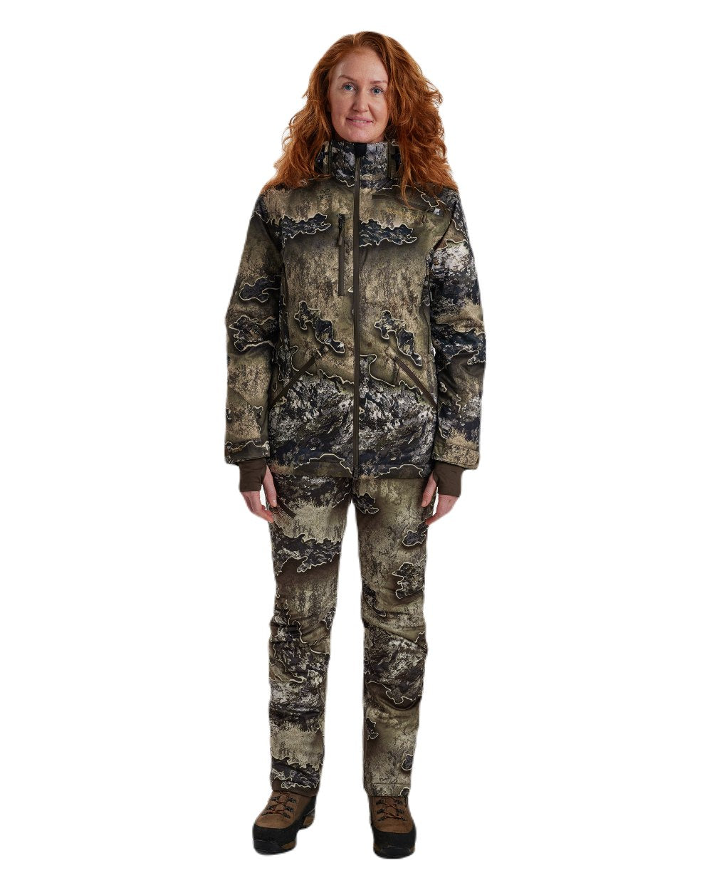 Realtree Excape coloured Deerhunter Lady Excape Winter Jacket on white background 