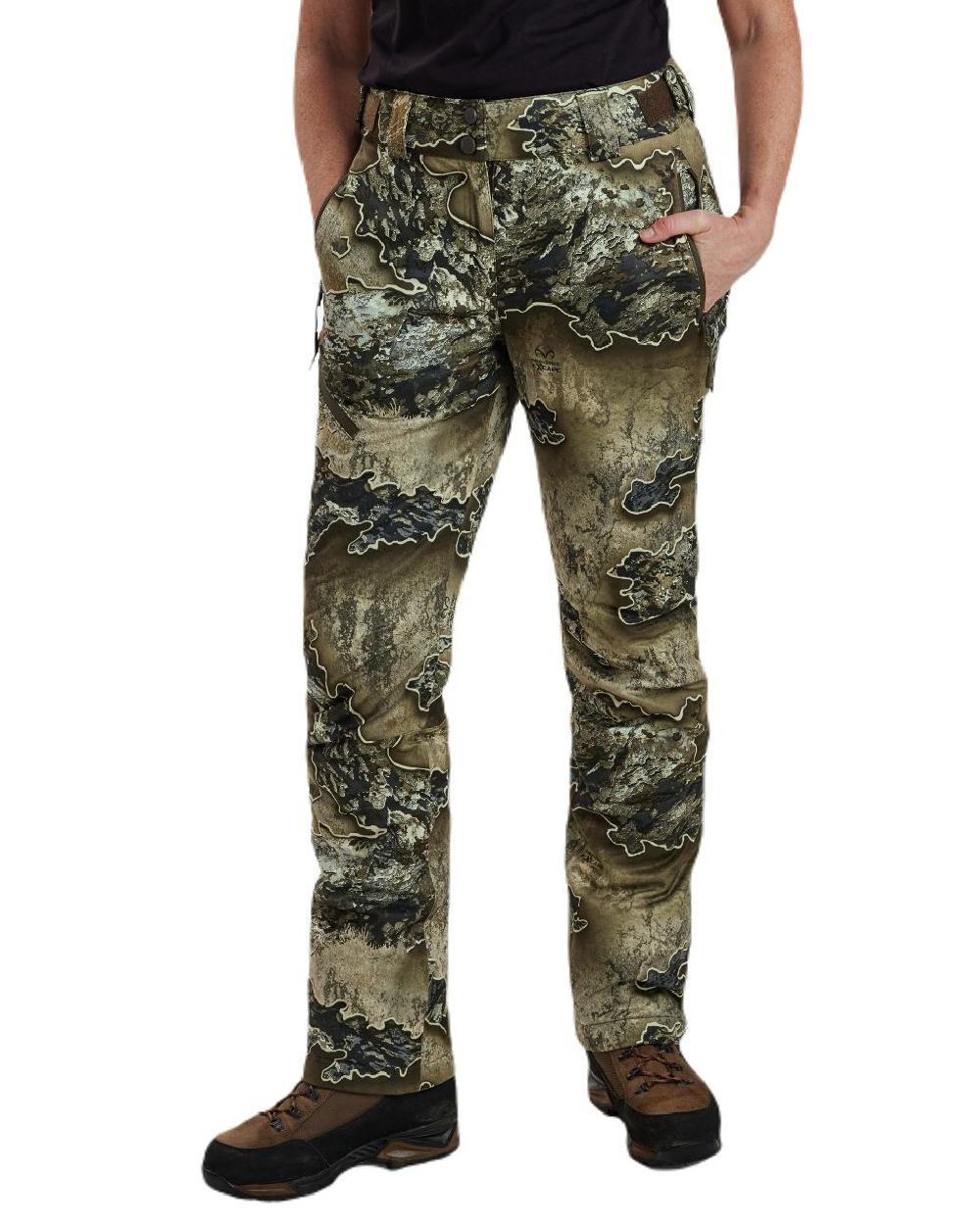 Realtree Excape coloured Deerhunter Lady Excape Winter Trousers on white background 