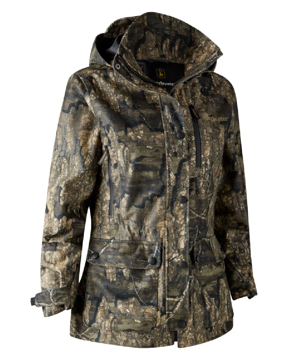 Realtree Timber Coloured Deerhunter Lady Gabby Jacket on white background 
