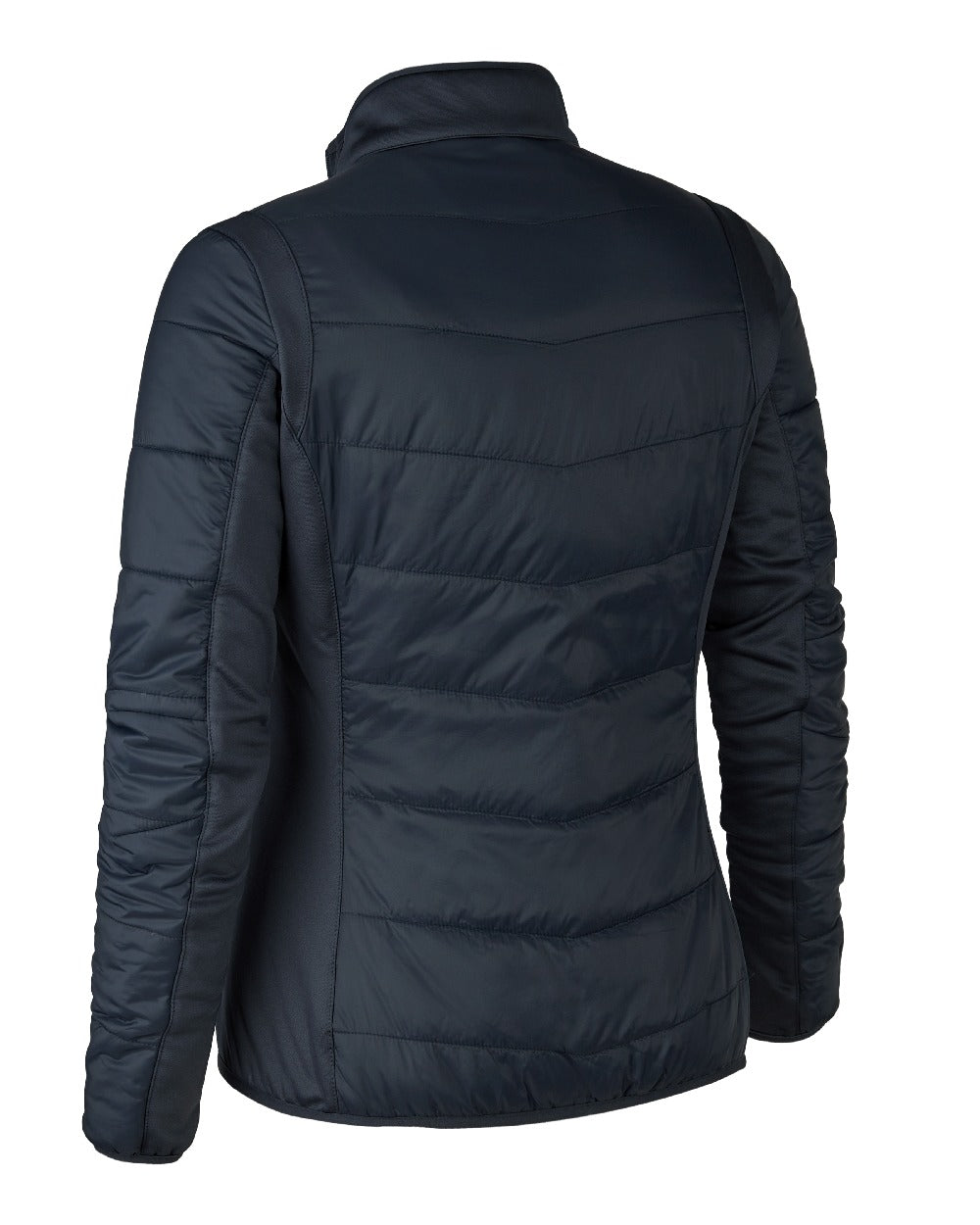 Dark Blue coloured Deerhunter Lady Heat Padded Jacket on white background 