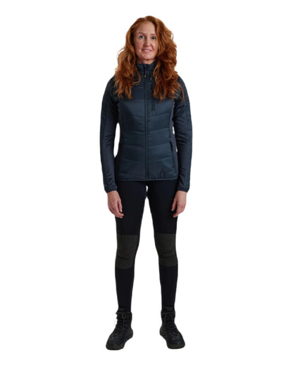 Dark Blue coloured Deerhunter Lady Heat Padded Jacket on white background 