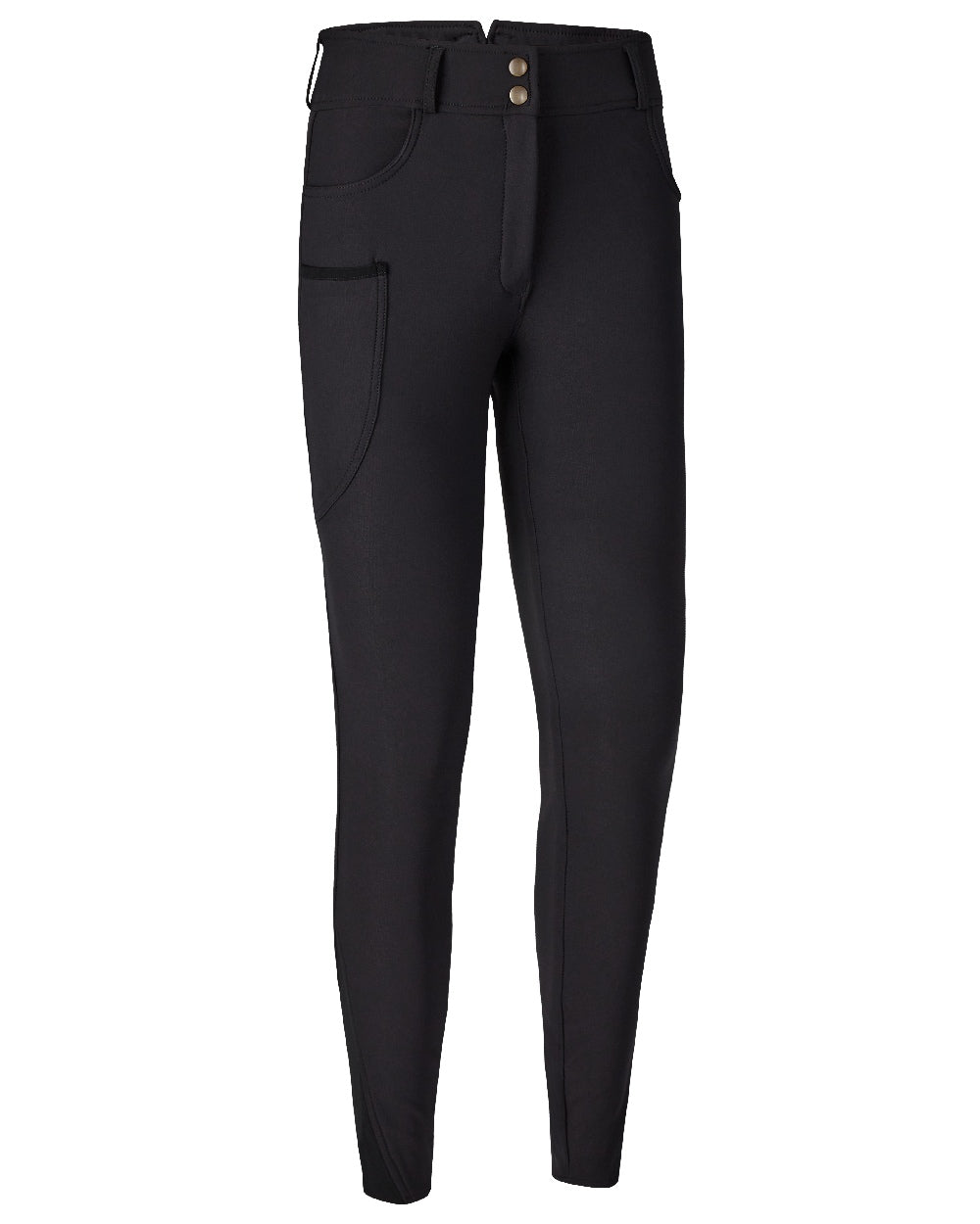 Black coloured Deerhunter Lady Hunting Tights on white background 
