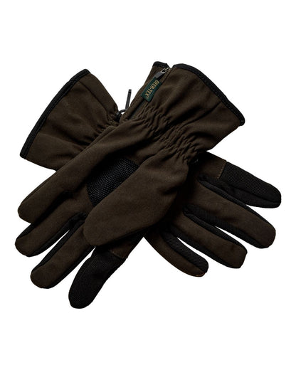 Wood coloured Deerhunter Lady Mary Extreme Waterproof Gloves on white background
