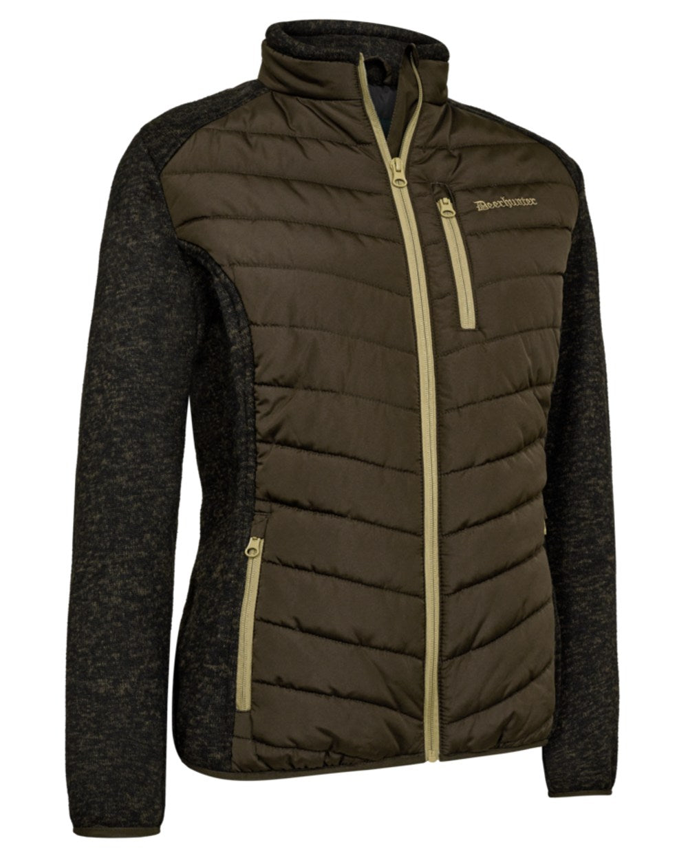 Fallen Leaf coloured Deerhunter Lady Moor Padded Jacket on white background 