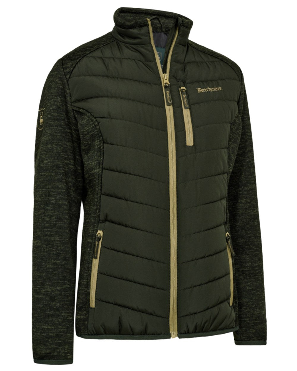 Forest Ember coloured Deerhunter Lady Moor Padded Jacket on white background 