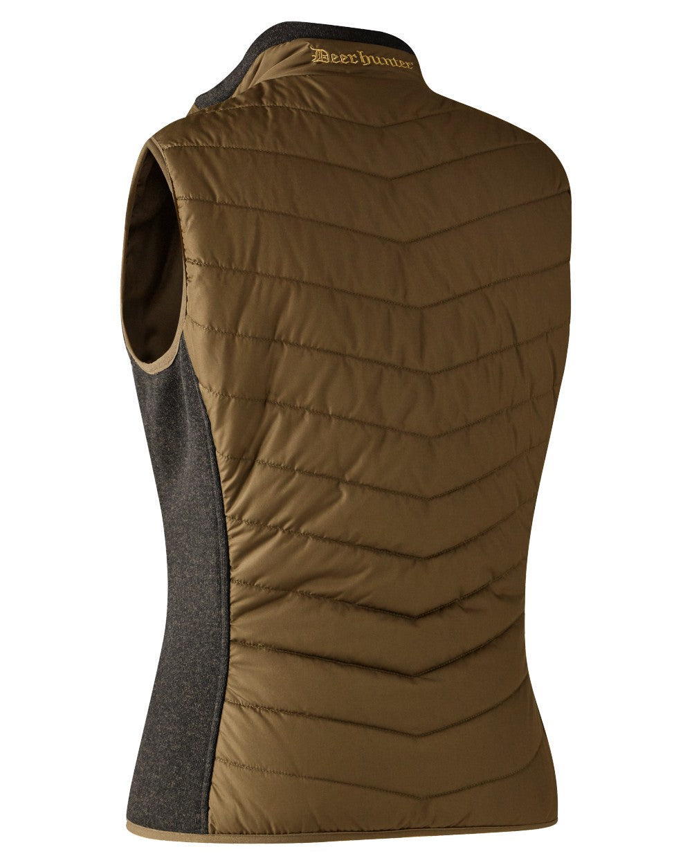 Butternut coloured Deerhunter Lady Moor Padded Waistcoat on white background 