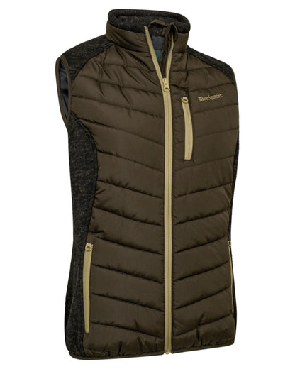 Fallen Leaf coloured Deerhunter Lady Moor Padded Waistcoat on white background 