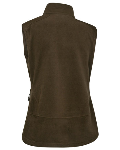Art Green coloured Deerhunter Lady Muflon Pro Fleece Waistcoat on white background 