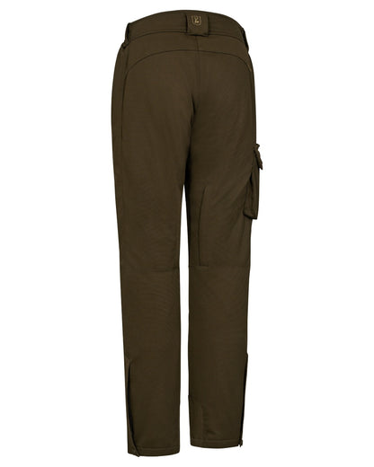 Art Green coloured Deerhunter Lady Muflon Pro Trousers on white background 