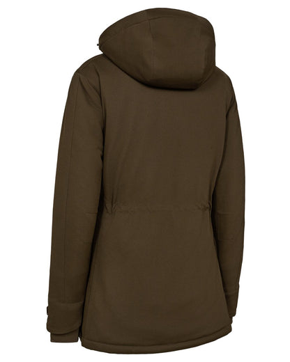 Art Green coloured Deerhunter Lady Muflon Pro Winter Jacket on white background 