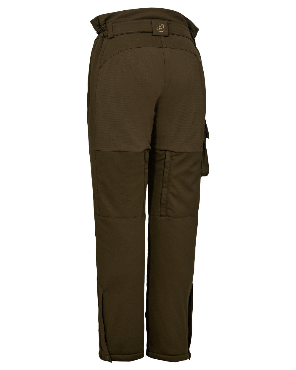 Art Green coloured Deerhunter Lady Muflon Pro Winter Trousers n white background 