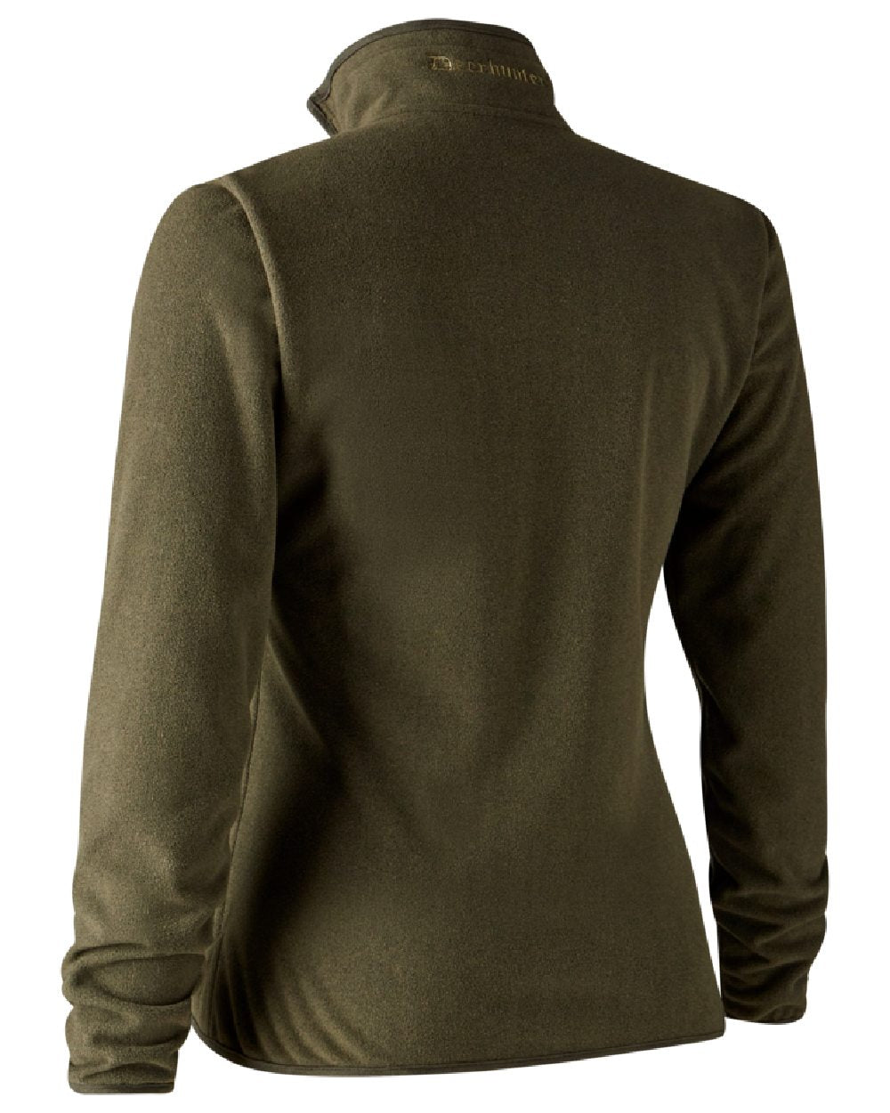 Green Orange coloured Deerhunter Lady Pam Reversible Bonded Fleece Jacket on white background 