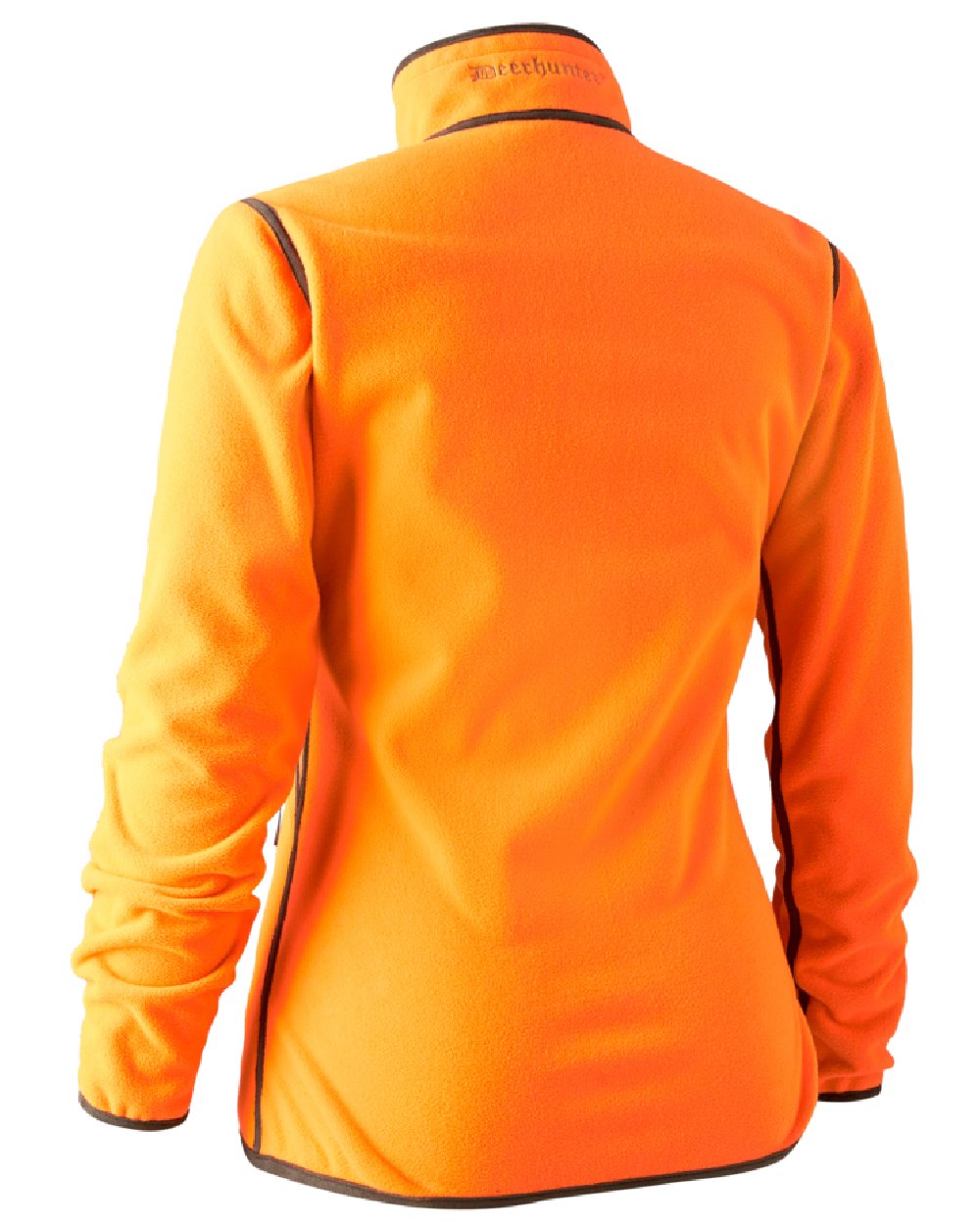 Green Orange coloured Deerhunter Lady Pam Reversible Bonded Fleece Jacket on white background 