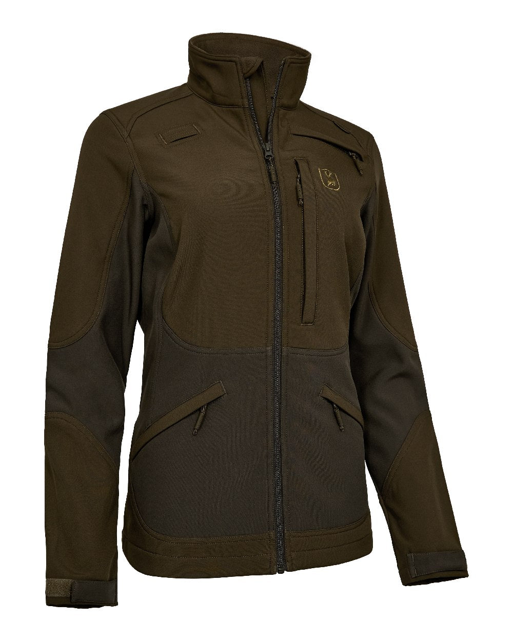 Fallen Leaf Coloured Deerhunter Lady Rogaland Softshell Jacket On White Background 