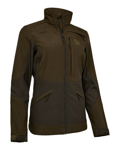 Fallen Leaf Coloured Deerhunter Lady Rogaland Softshell Jacket On White Background 
