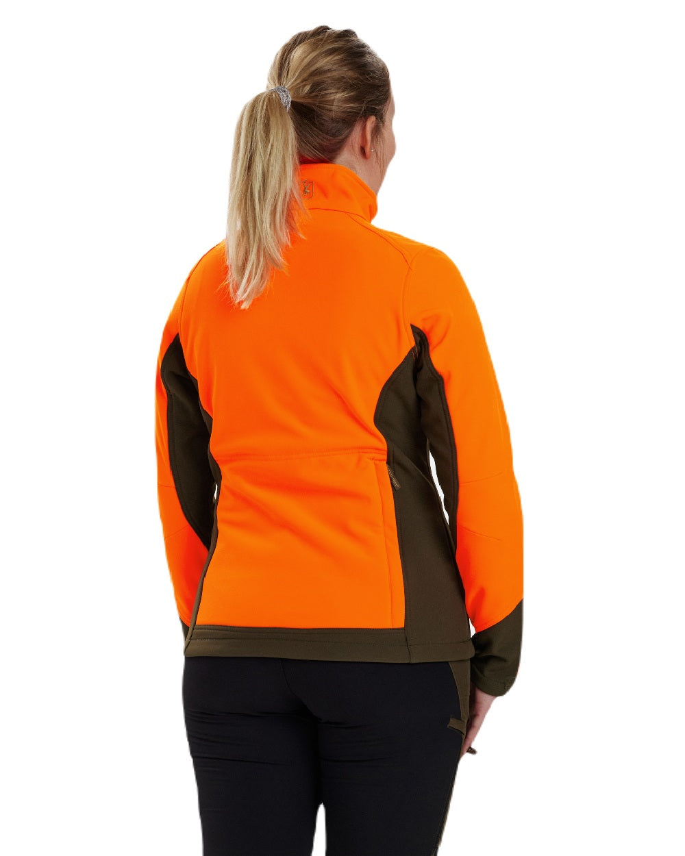 Orange coloured Deerhunter Lady Roja Softshell Jacket on white background 