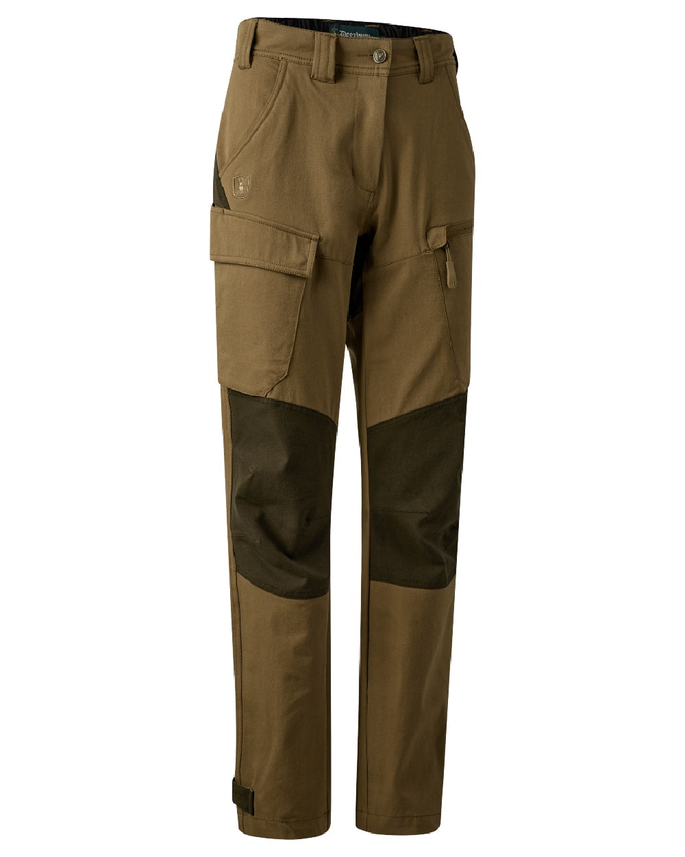 Butternut Fallen Leaf coloured Deerhunter Lady Sarek Full Stretch Trousers on white background 