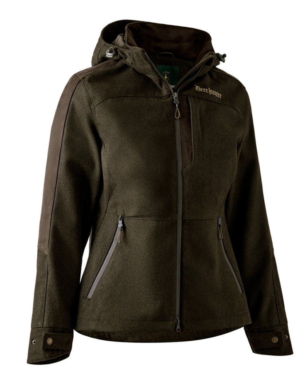 Loden Wood coloured Deerhunter Lady Tatra Active Jacket on white background 