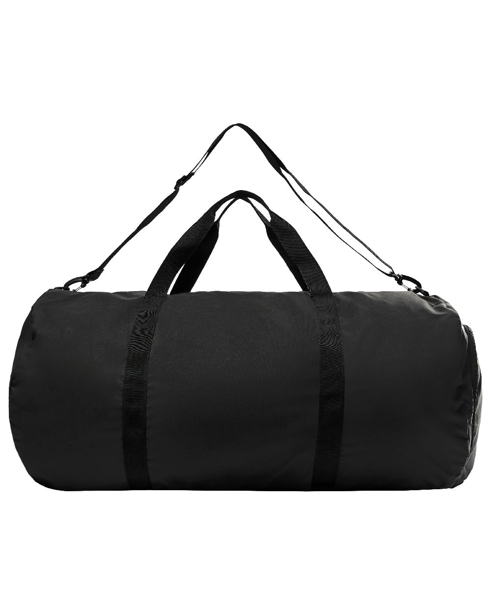 Black Ink coloured Deerhunter Large Duffel Bag on white background 