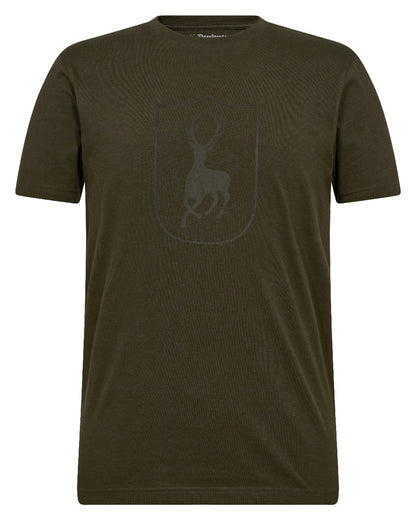 Fallen Leaf coloured Deerhunter Logo T-Shirt on white background 