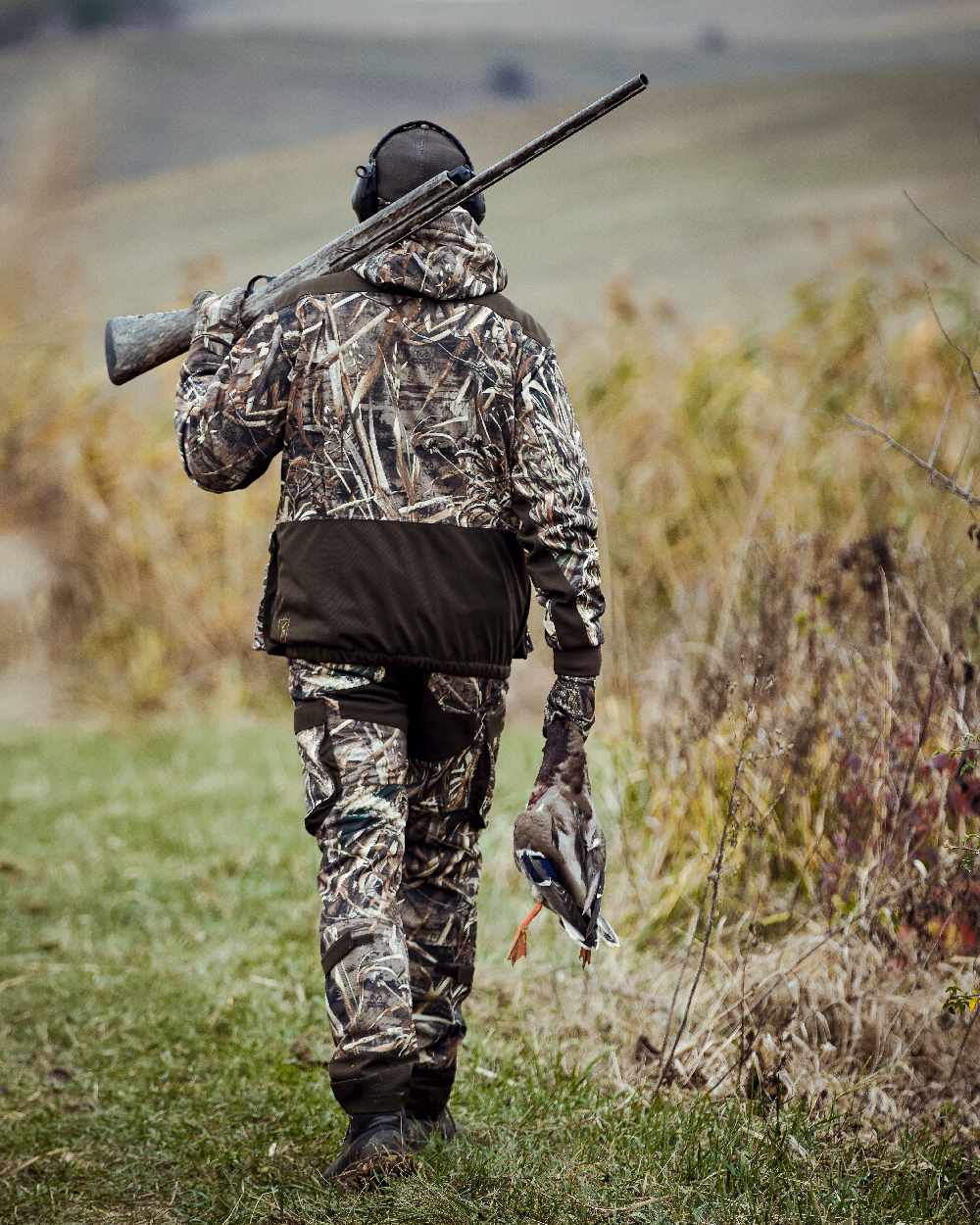 Realtree Max 5 Coloured Deerhunter Mallard Jacket on land background 