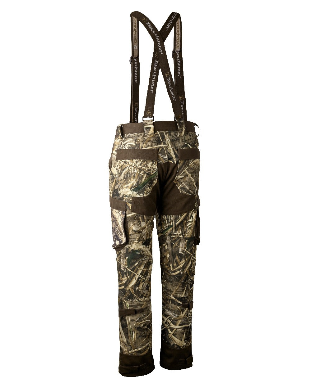 Realtree Max-5 coloured Deerhunter Mallard Trousers on white background 