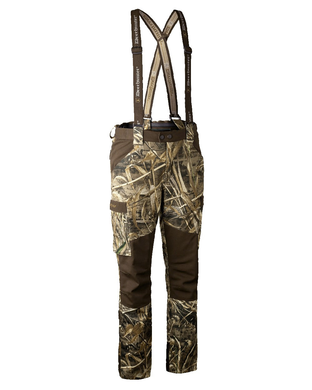 Realtree Max-5 coloured Deerhunter Mallard Trousers on white background 