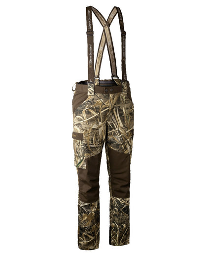 Realtree Max-5 coloured Deerhunter Mallard Trousers on white background 