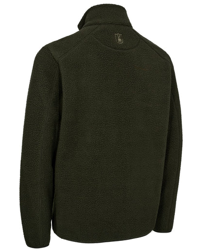 Forest Green coloured Deerhunter Mens Atlas Fleece Jacket on white background 