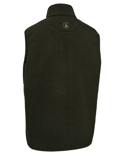 Forest Green coloured Deerhunter Mens Atlas Fleece Waistcoat on white background 
