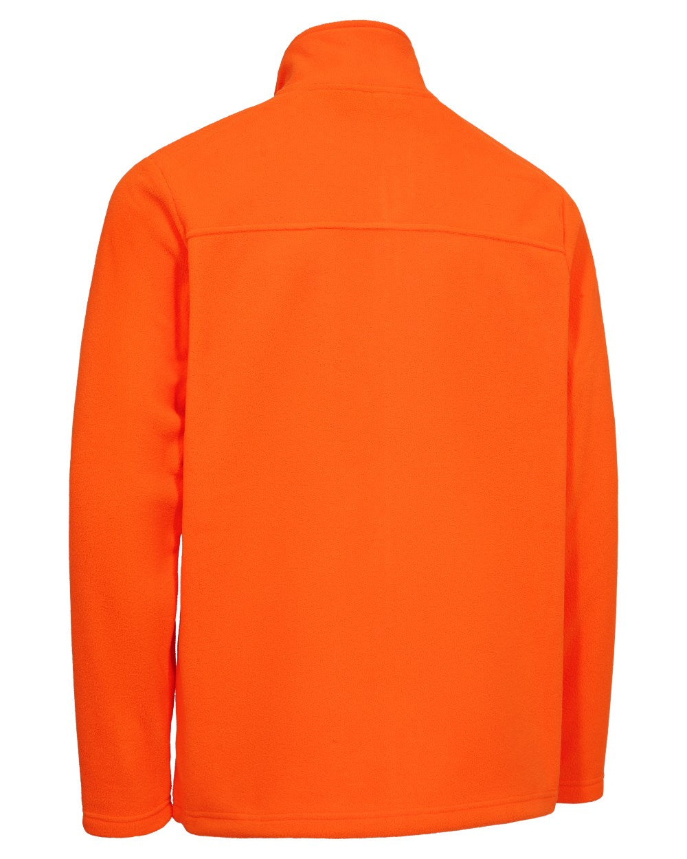 Safety Orange coloured Deerhunter Mens Atlas Light Fleece Jacket on white background 