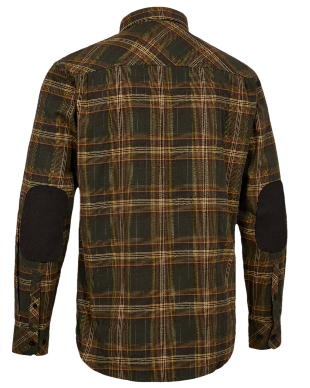 Green Check Coloured Deerhunter Mens Bennett Shirt on white background 