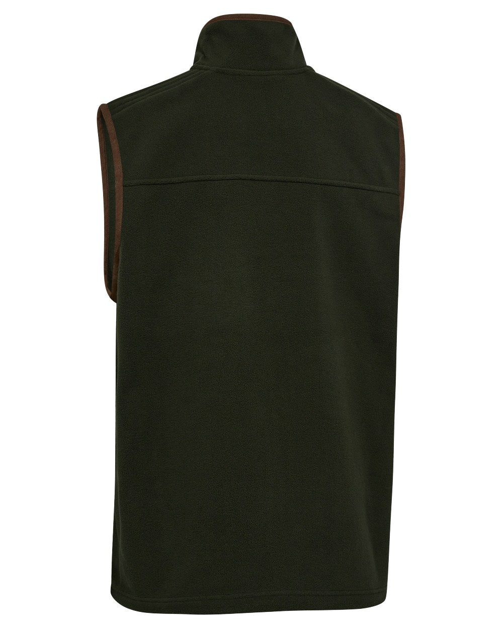 Forest Ember coloured Deerhunter Mens Cumbria Fleece Waistcoat on white background 