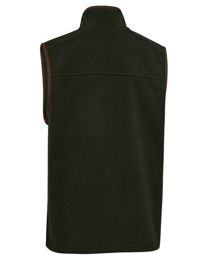 Forest Ember coloured Deerhunter Mens Cumbria Fleece Waistcoat on white background 