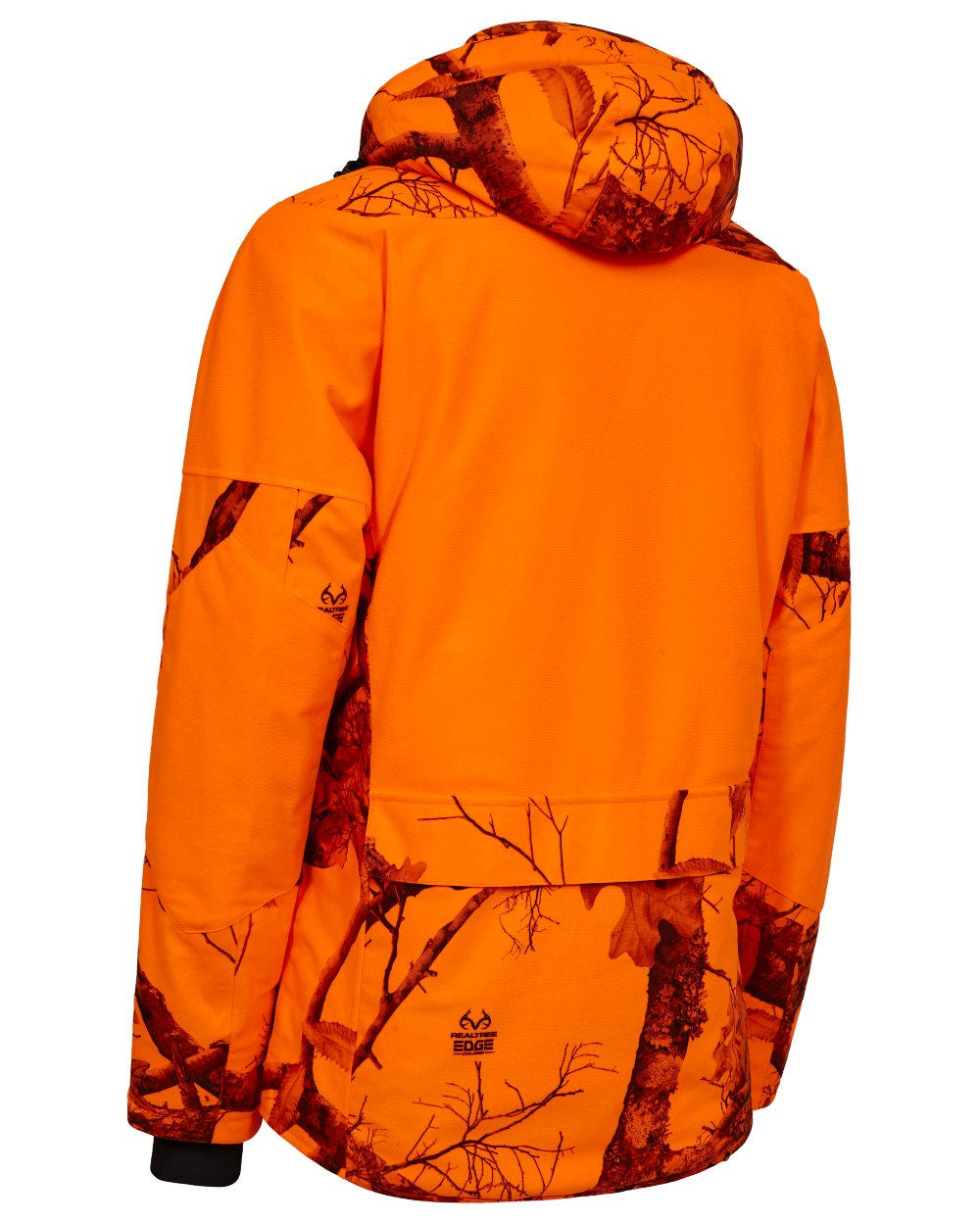 Realtree Edge Safety Orange coloured Deerhunter Mens Heat Game Jacket on white background 