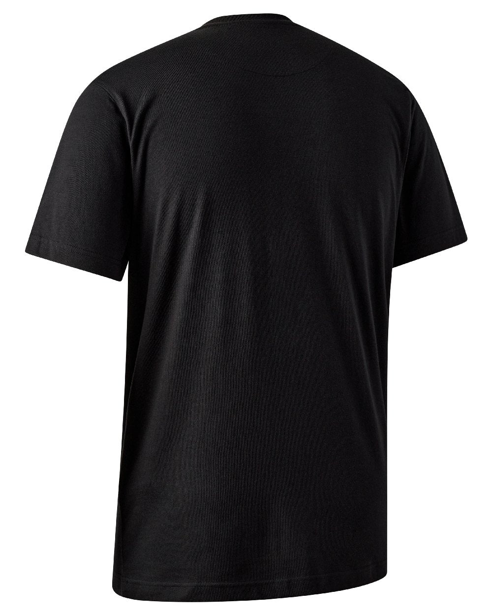Black coloured Deerhunter Mens Jubilee T-Shirt on white background 