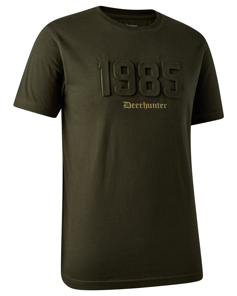 Timber coloured Deerhunter Mens Jubilee T-Shirt on white background 
