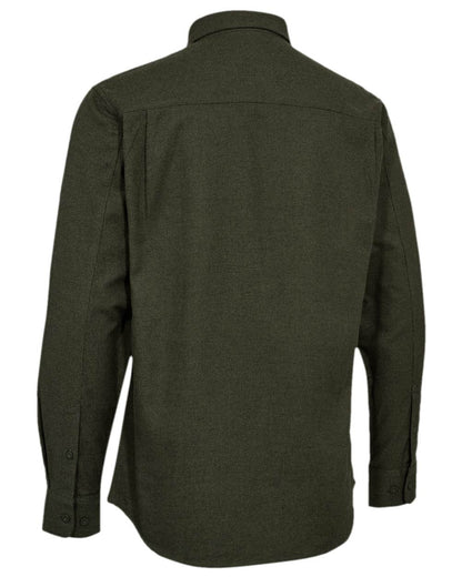 Glen Green Coloured Deerhunter Mens Langford Shirt on white background 