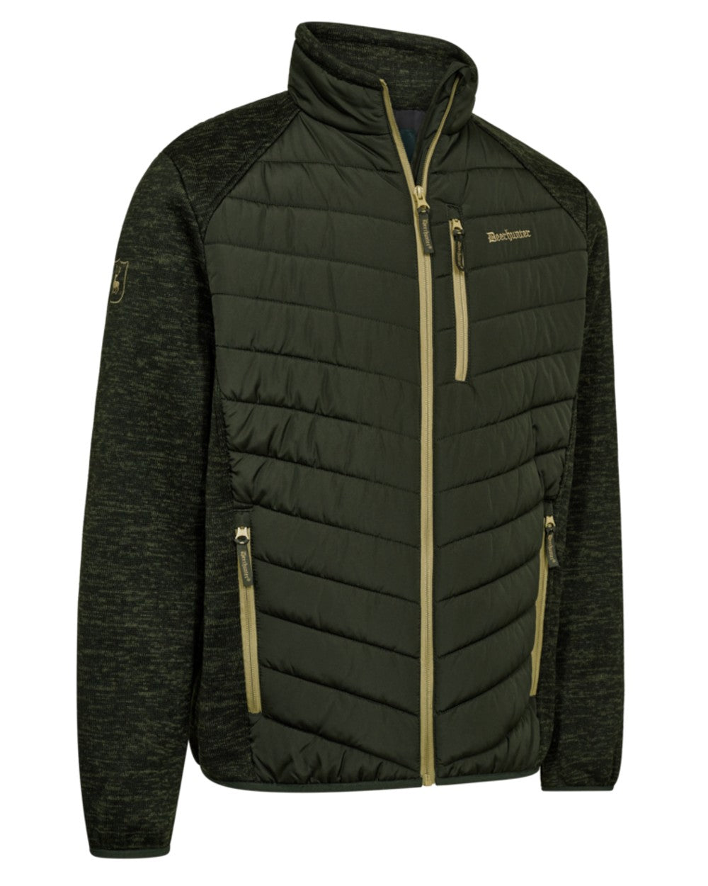 Forest Ember coloured Deerhunter Mens Moor Padded Jacket on white background 