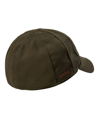 Art Green coloured Deerhunter Mens Muflon Pro Cap With Safety on white background 