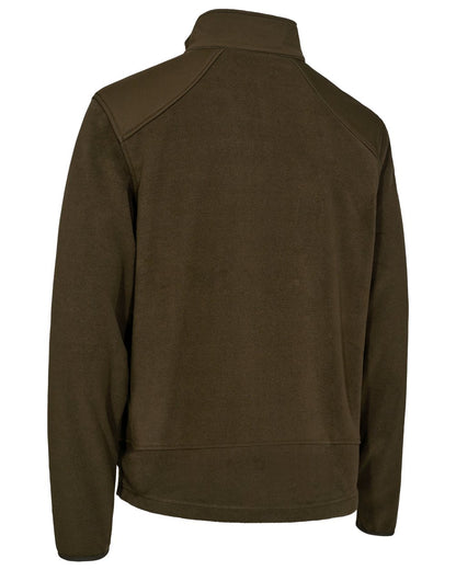 Art Green coloured Deerhunter Mens Muflon Pro Fleece Jacket on white background 