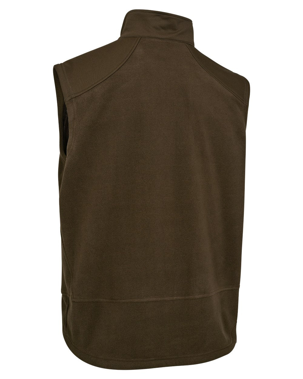 Art Green coloured Deerhunter Mens Muflon Pro Fleece Waistcoat on white background 
