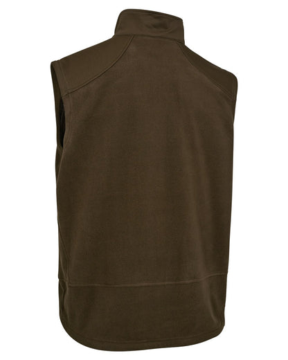 Art Green coloured Deerhunter Mens Muflon Pro Fleece Waistcoat on white background 