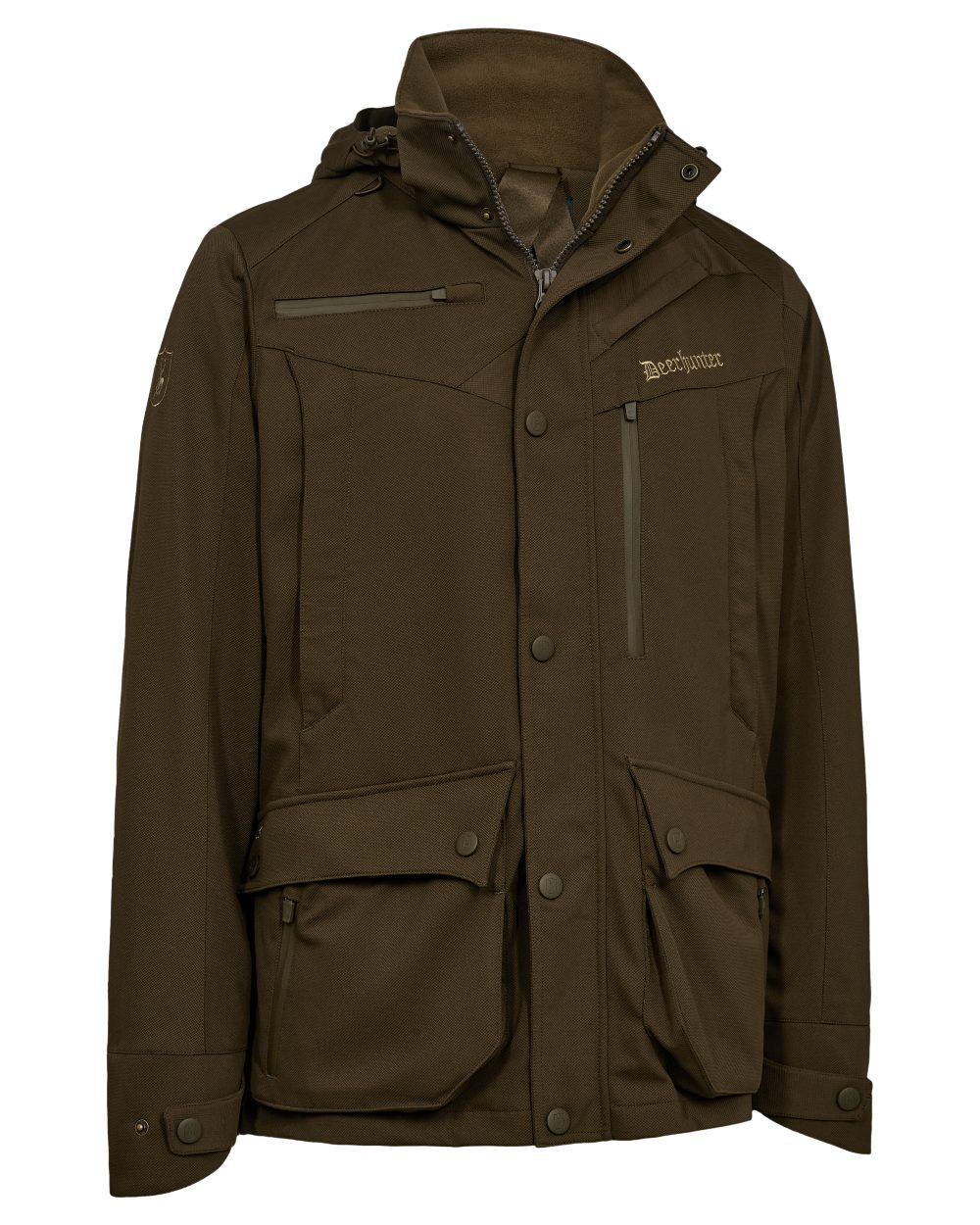 Art Green coloured Deerhunter Mens Muflon Pro Light Jacket on white background 